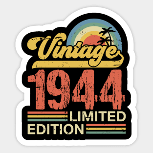 Retro vintage 1944 limited edition Sticker